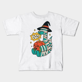 Dinosaur mummy halloween Kids T-Shirt